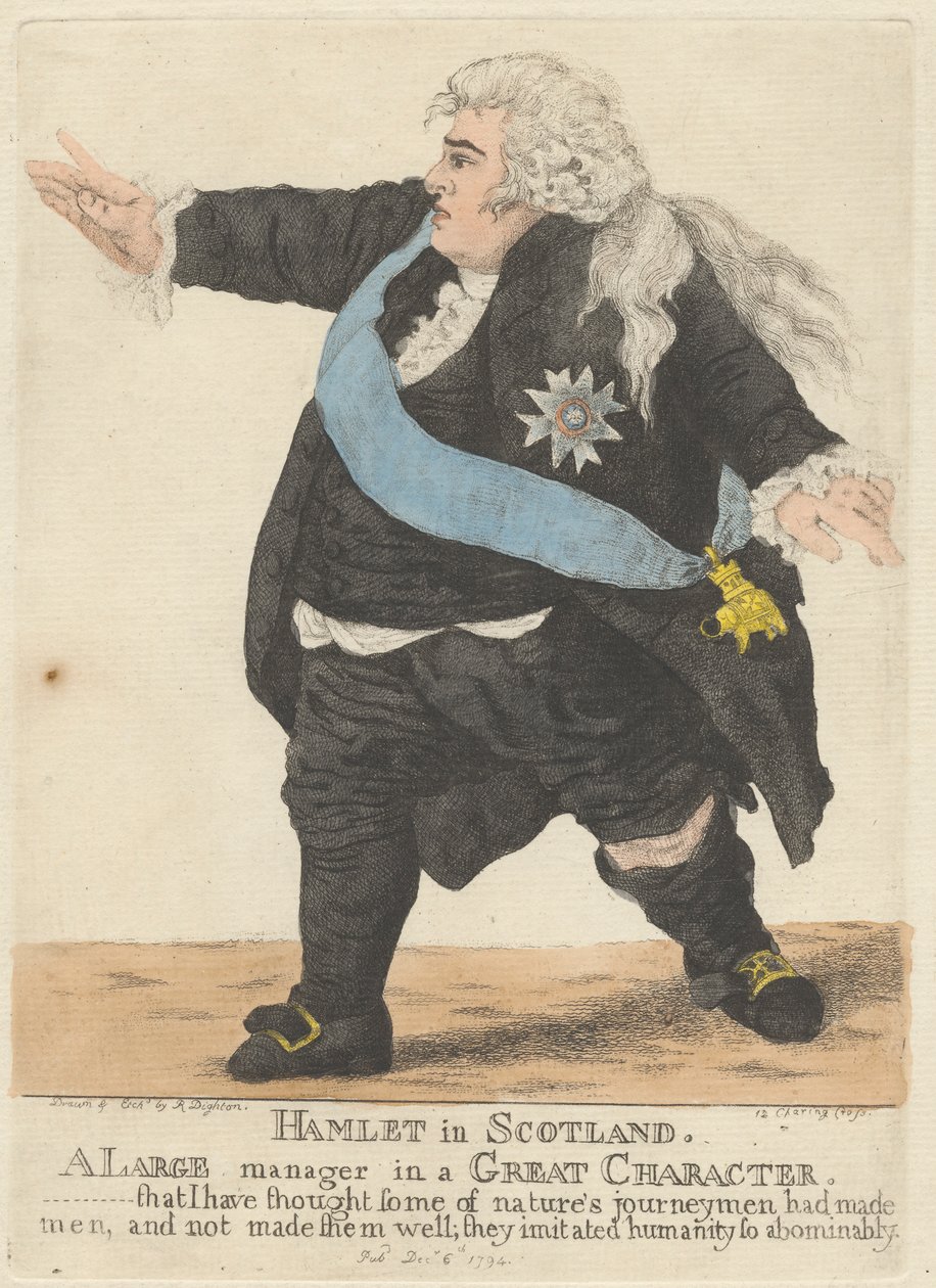 Hamlet i Skotland af Robert Dighton