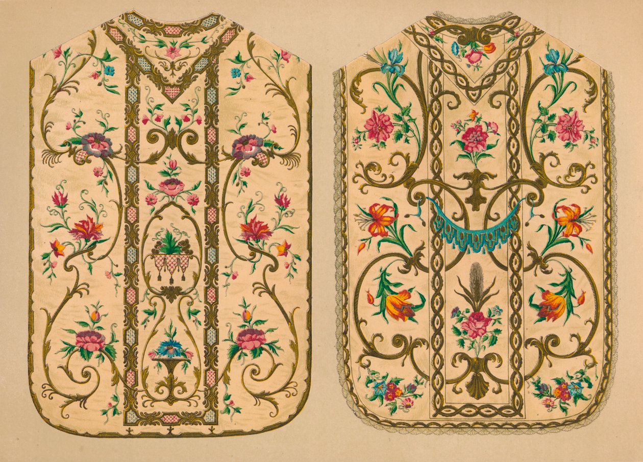 Broderede chasubler af Luigi & Ersilia Martini, 1893. af Robert Dudley