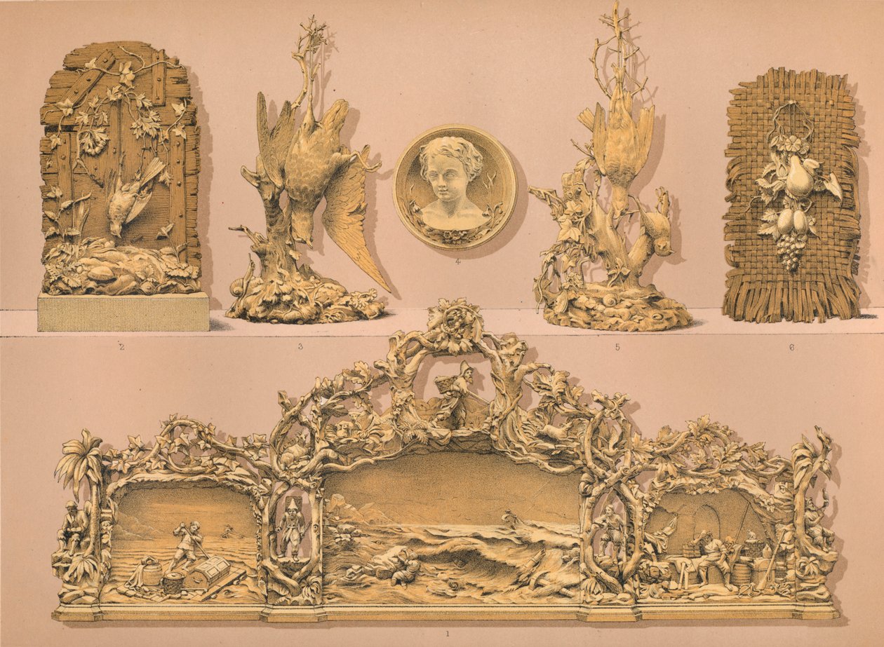 Træskærerarbejde, 1893. af Robert Dudley