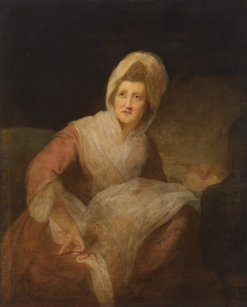 Patience Lovell Wright, ca. 1782. af Robert Edge Pine