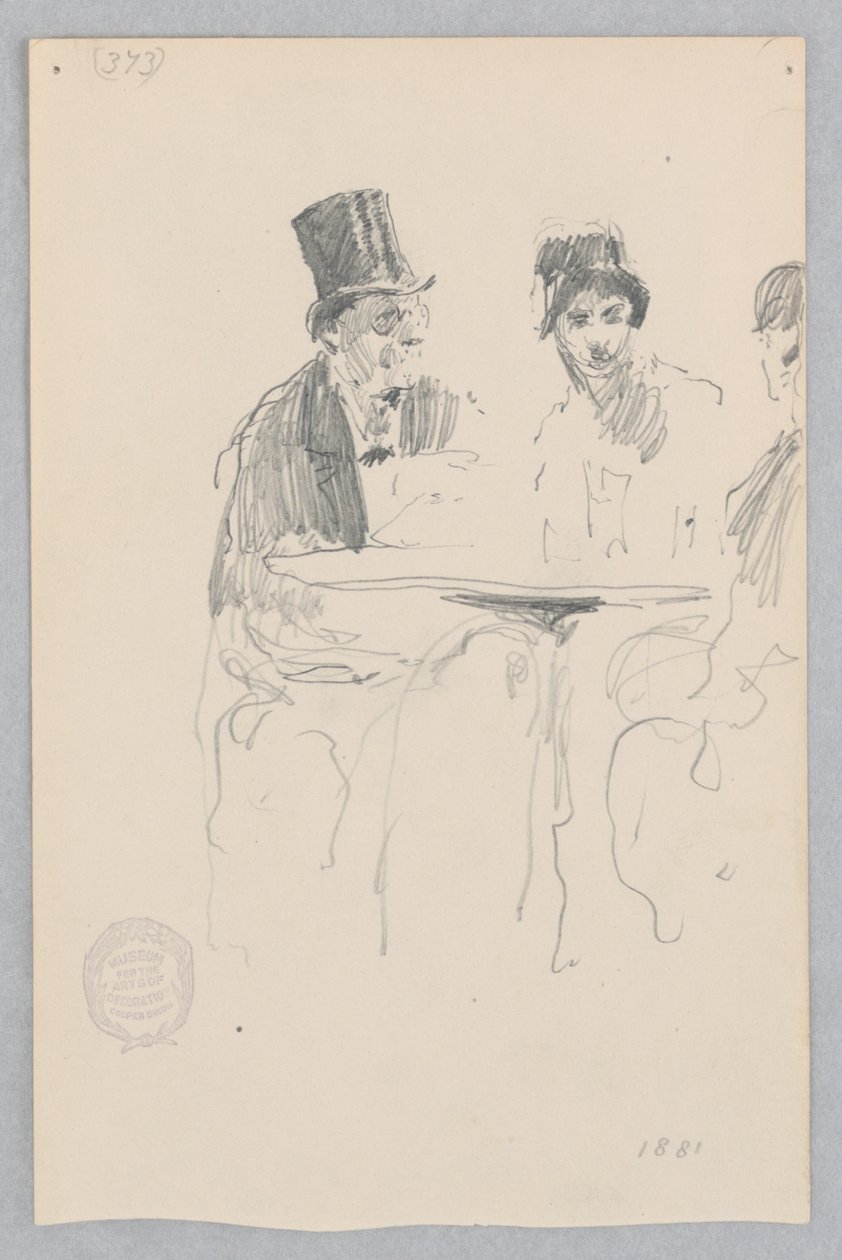 Caféscene af Robert Frederick Blum