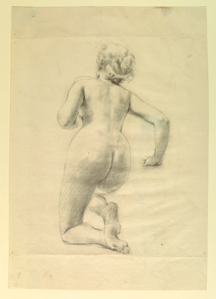 Tegning, figurstudie af Robert Frederick Blum