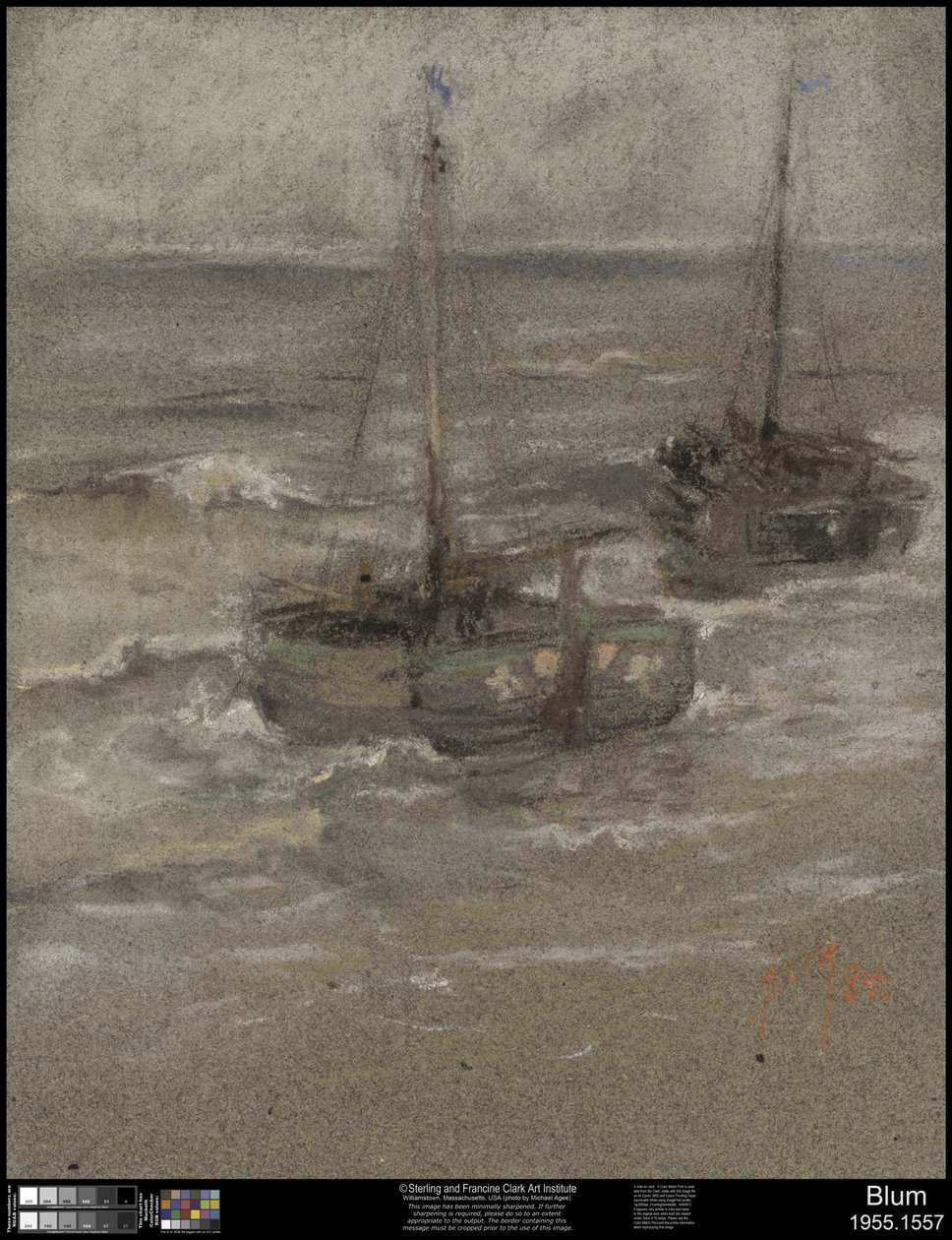 Fishing Boats at Anchor, 1884dani af Robert Frederick Blum