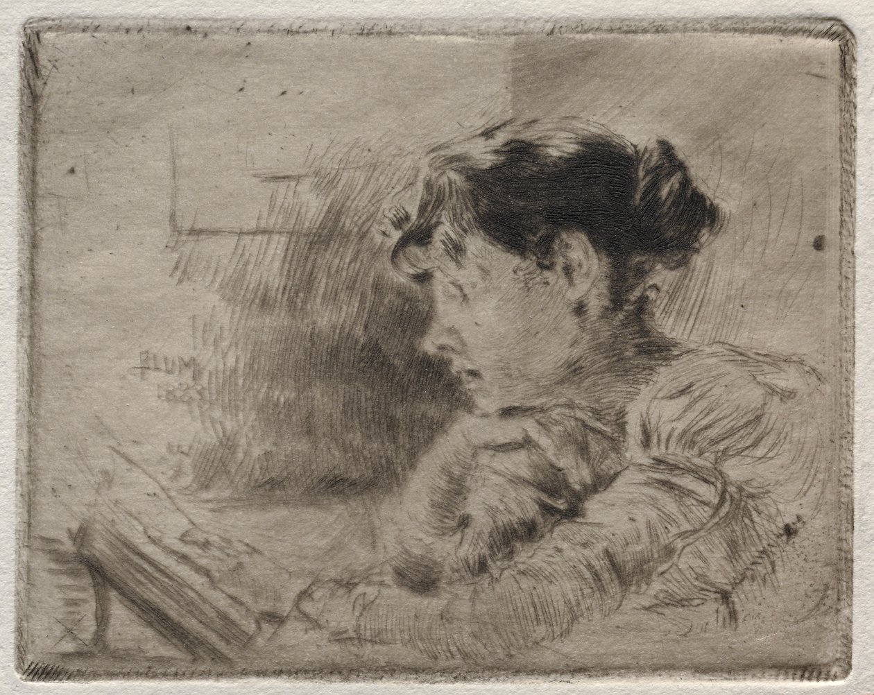 Pigelæsning, 1883. af Robert Frederick Blum