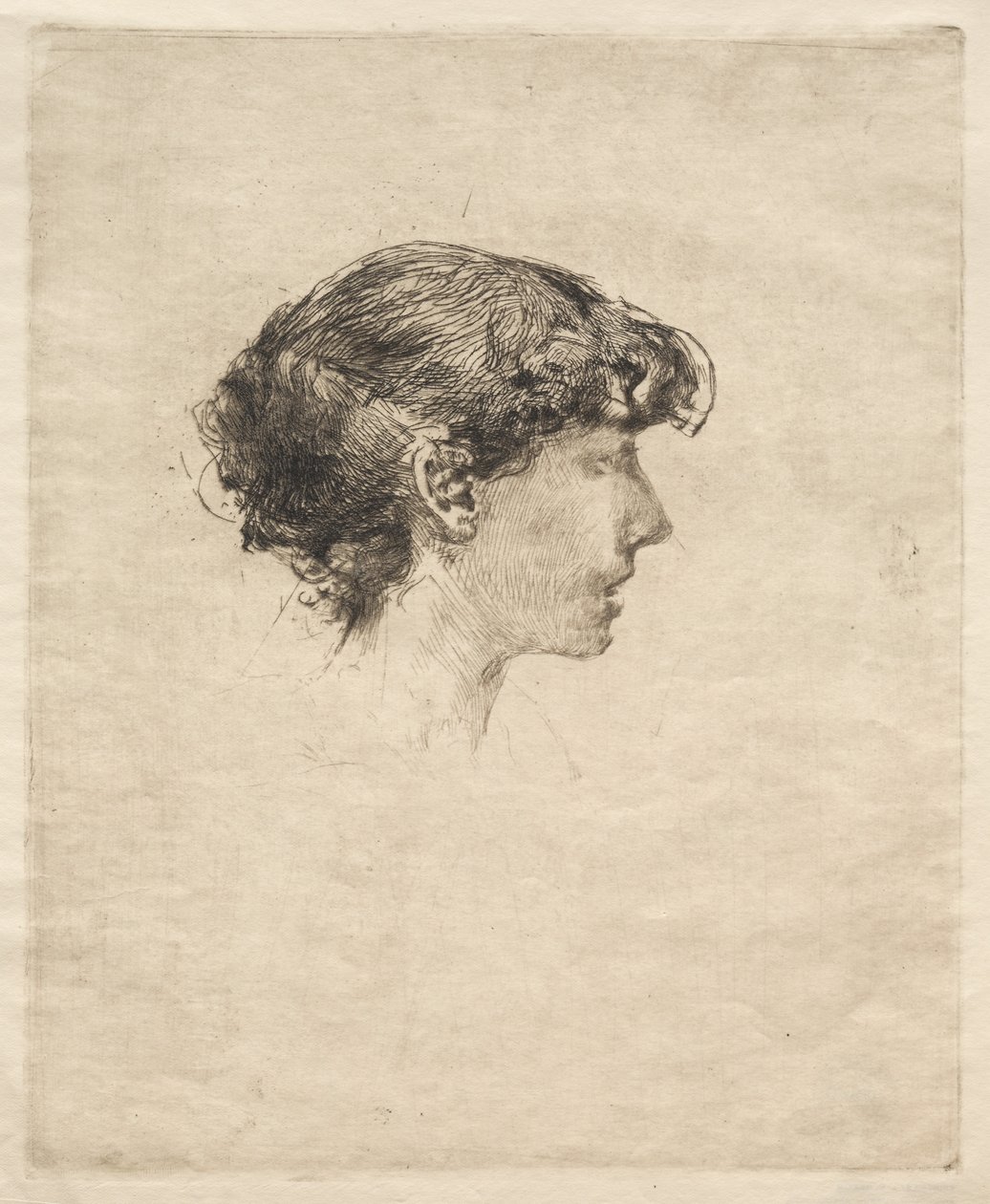 Profil af en pige af Robert Frederick Blum