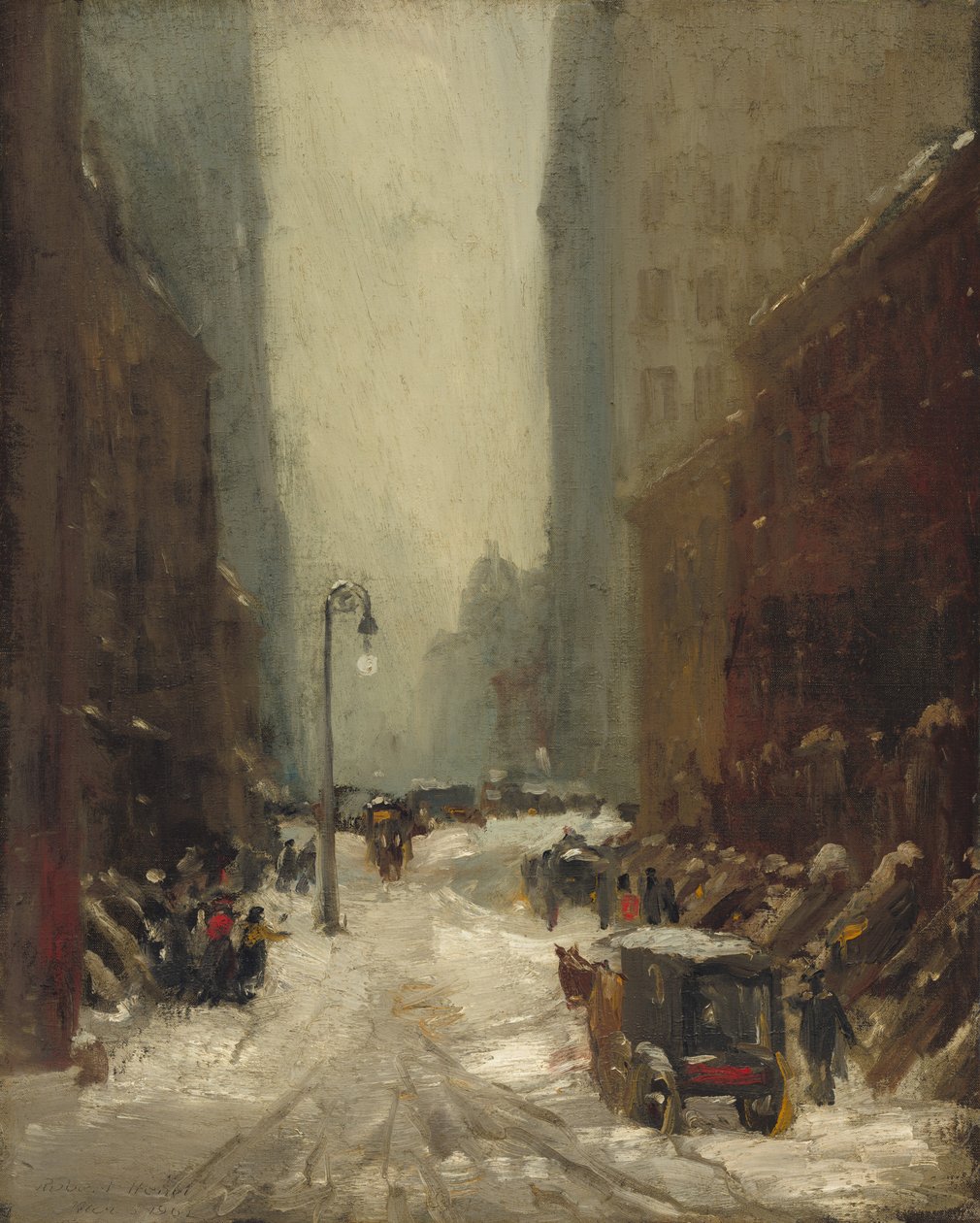 Sne i New York, 1902. af Robert Henri