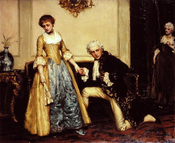 The Proposal (olie på lærred) af Robert James Gordon