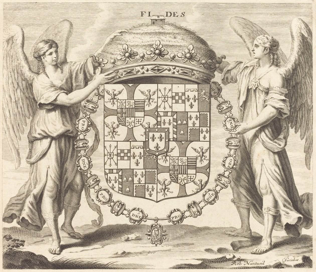 Våben af ​​Charles II, hertug af Mantua af Robert Nanteuil