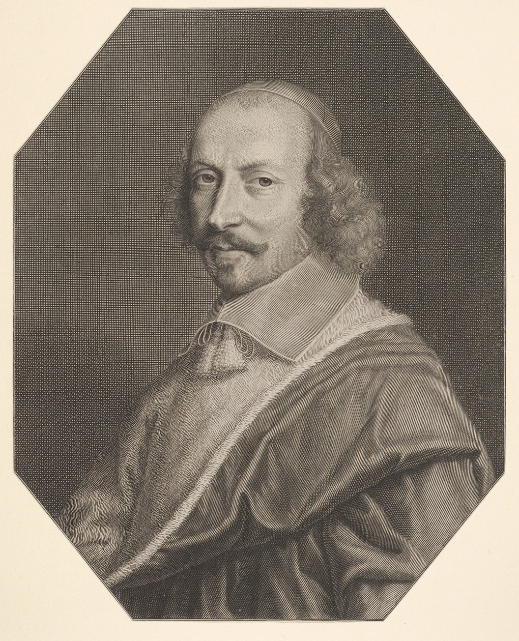 Kardinal Jules Mazarin, 1656. af Robert Nanteuil