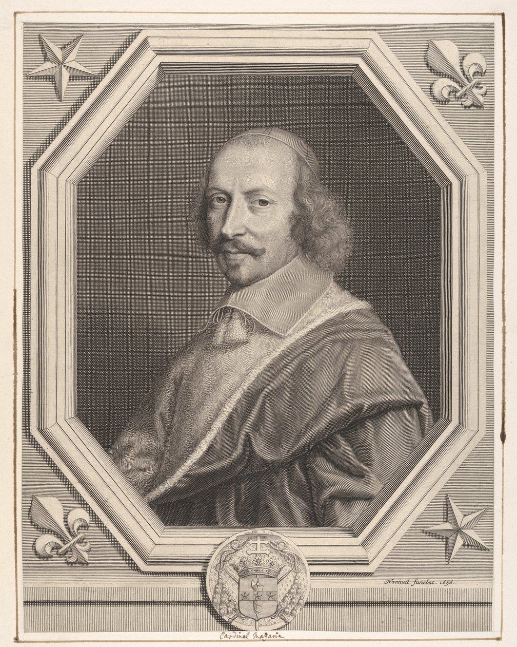 Kardinal Jules Mazarin, 1656. af Robert Nanteuil