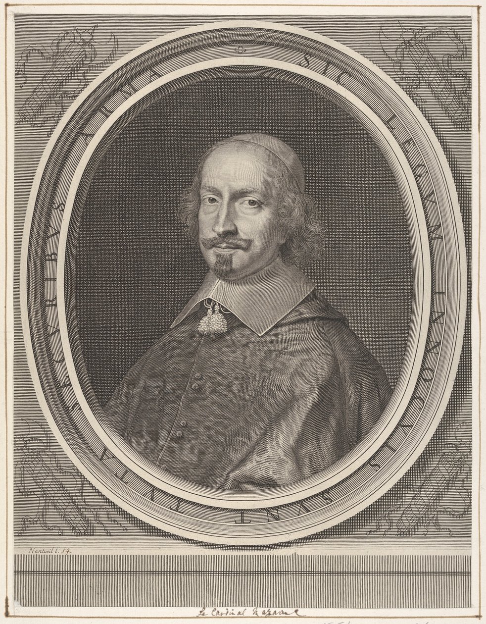 Kardinal Jules Mazarin, ca. 1652. af Robert Nanteuil