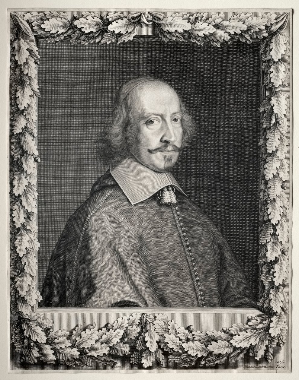 Kardinal Mazarin, 1656. af Robert Nanteuil