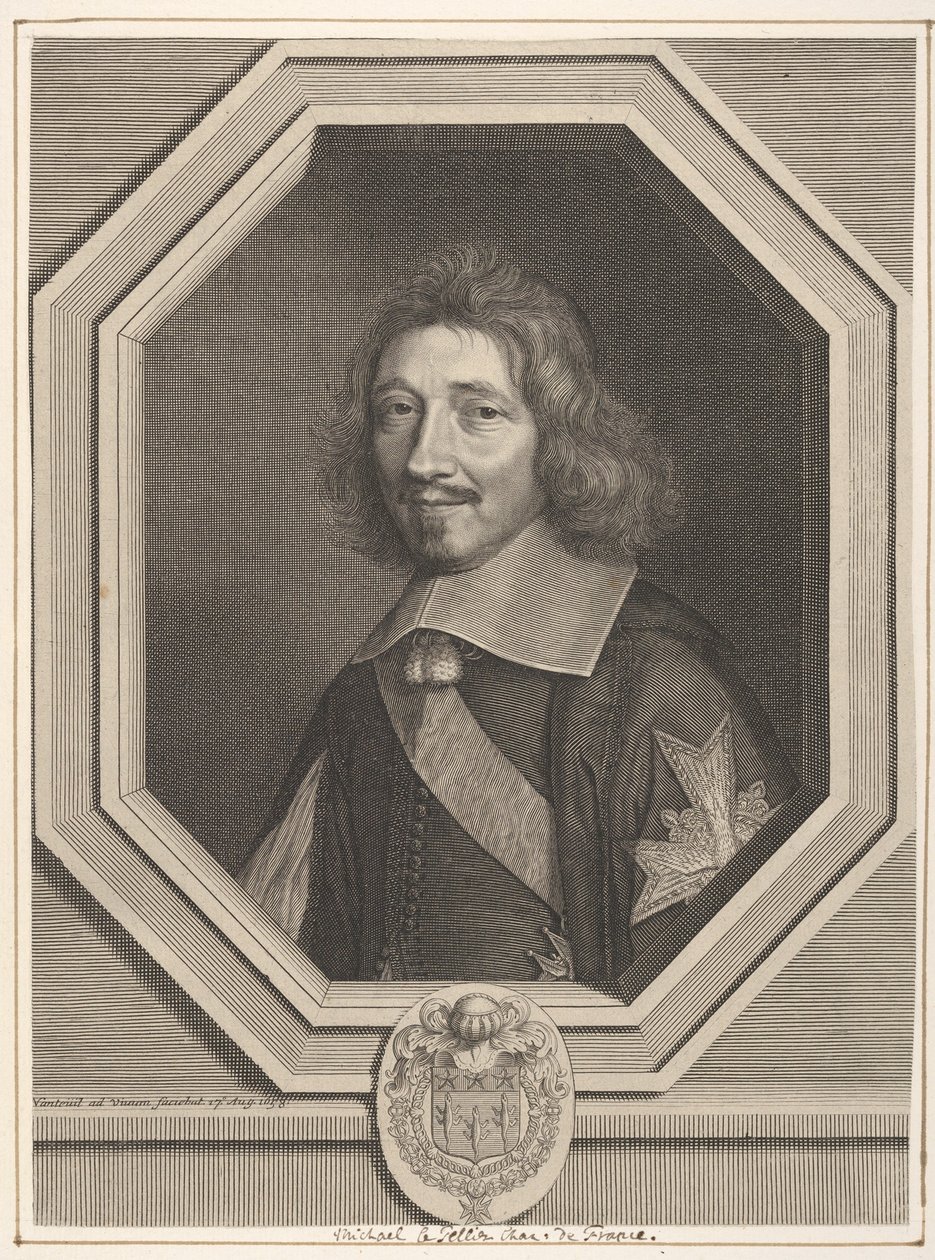 Kansler Michel IV Le Tellier, 1658. af Robert Nanteuil