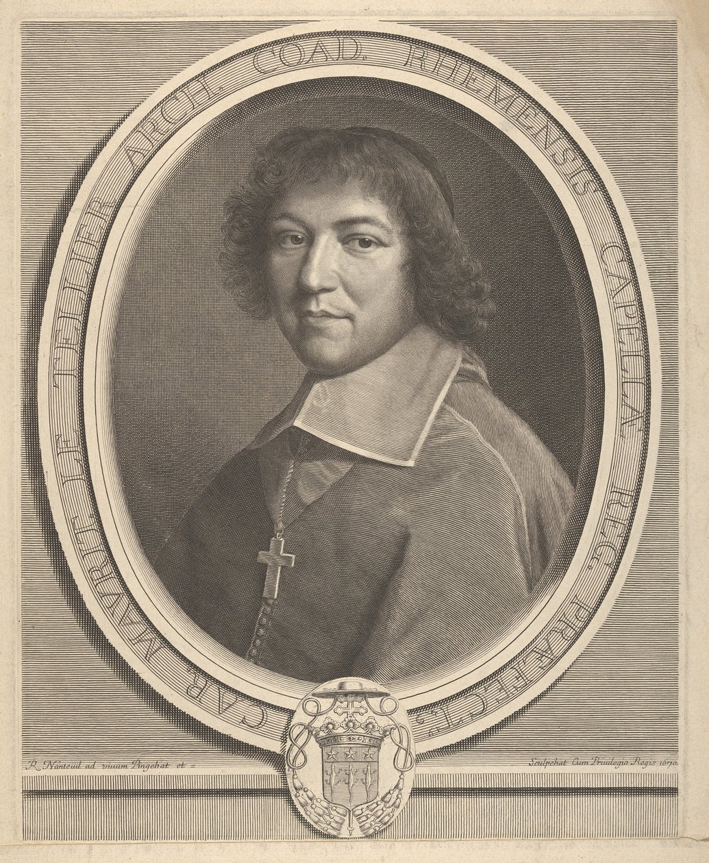 Charles-Maurice Le Tellier, 1670. af Robert Nanteuil