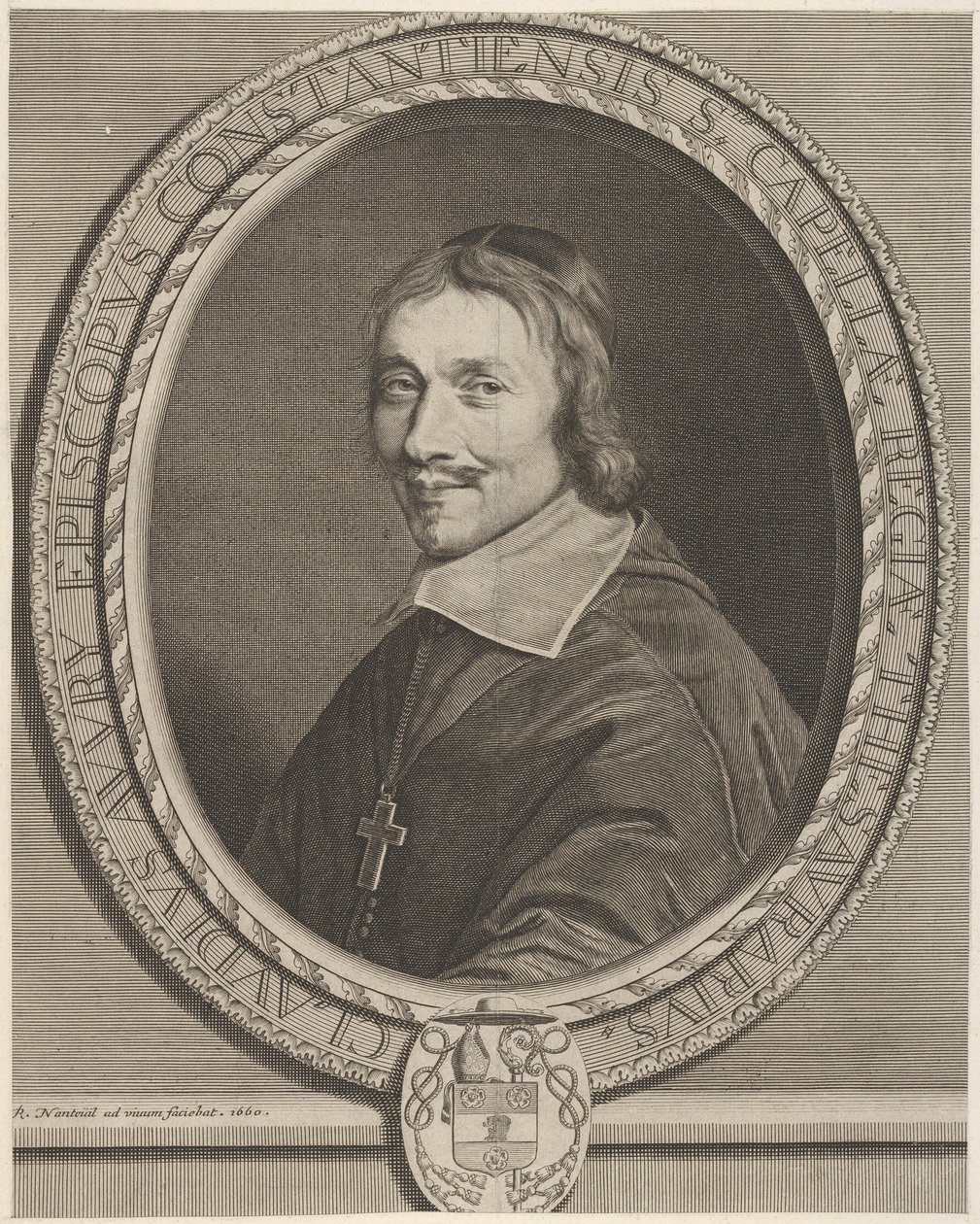 Claude Auvry, 1660. af Robert Nanteuil