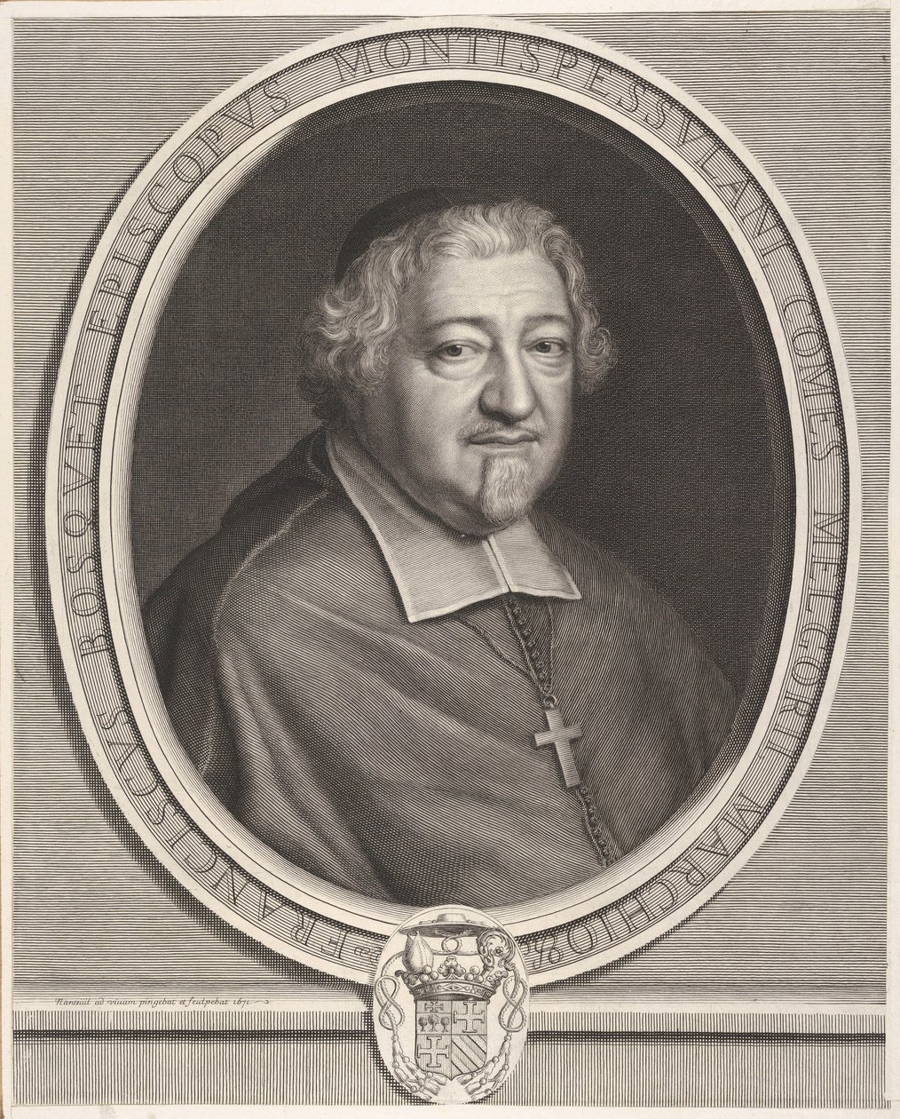 Francois Bosquet, 1671. af Robert Nanteuil