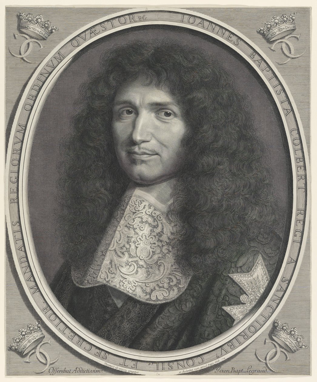 Jean Baptiste Colbert (1619-1683) af Robert Nanteuil
