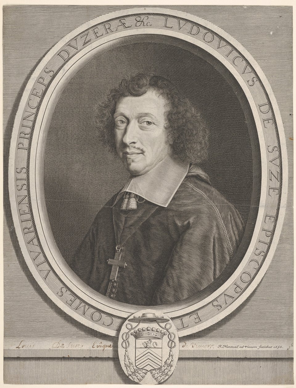 Louis-Francois de La Baume de Suze, 1656. af Robert Nanteuil