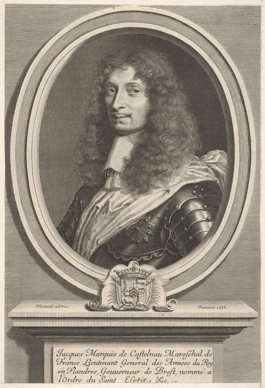 Marshal de Castelnau, ca. 1658. af Robert Nanteuil