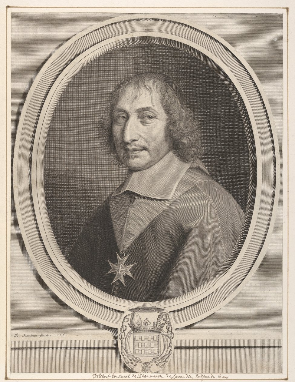 Philbert-Emmanuel de Beaumanoir de Lavardin, 1666. af Robert Nanteuil
