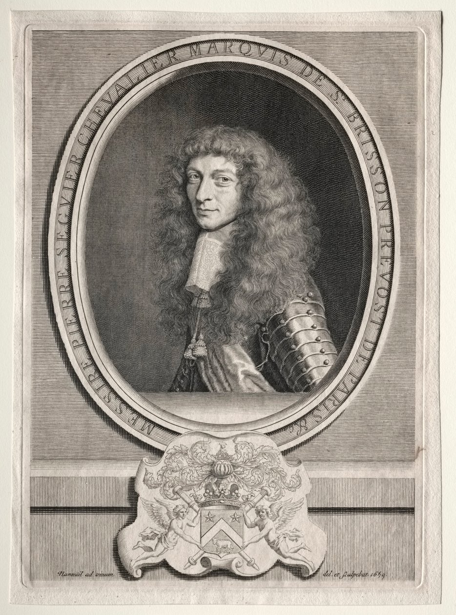 Pierre Seguier Chevalier, markis af St. Brisson. af Robert Nanteuil