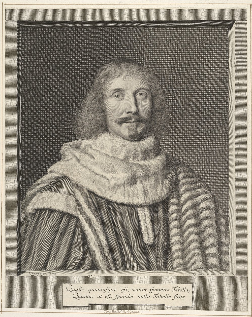 Pompone II af Bellièvre, 1653. af Robert Nanteuil