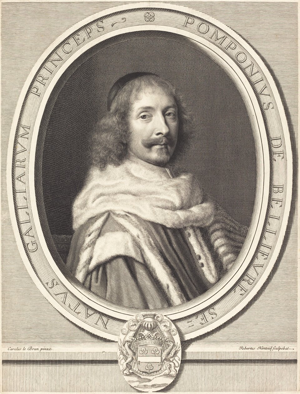 Pomponne de Bellievre af Robert Nanteuil after Charles Le Brun