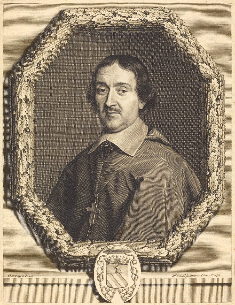Francois Servian af Robert Nanteuil after Philippe de Champaigne