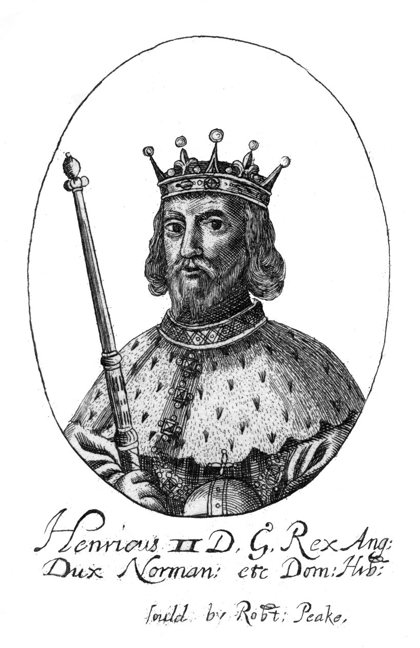 Henrik II, konge af England. af Robert Peake