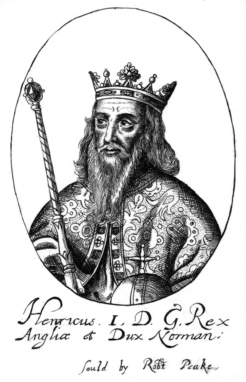 Henrik I, konge af England. af Robert Peake