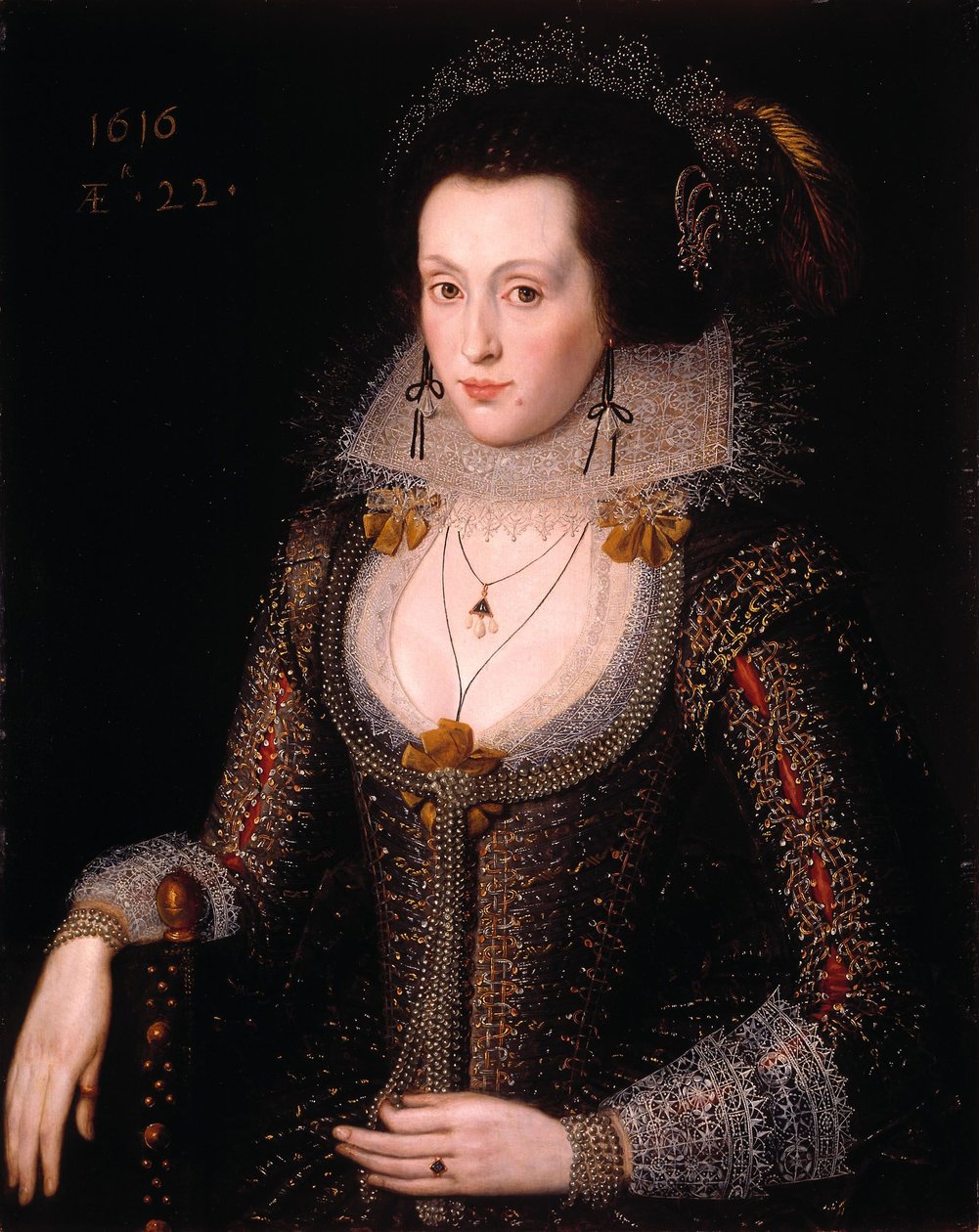 Elizabeth Poulett af Robert Peake af Robert Peake the elder