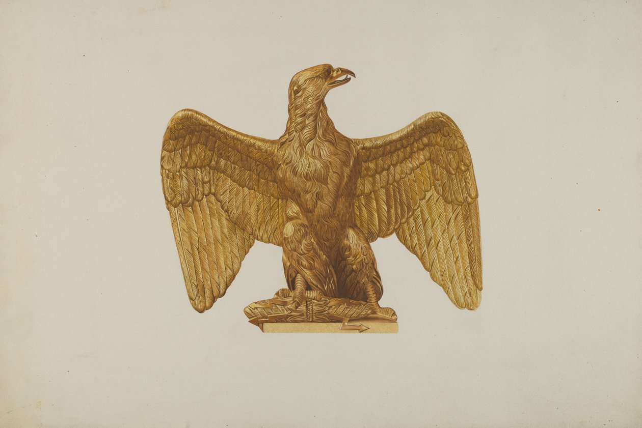 Arkitektonisk ornament (ørn) af Robert Pohle