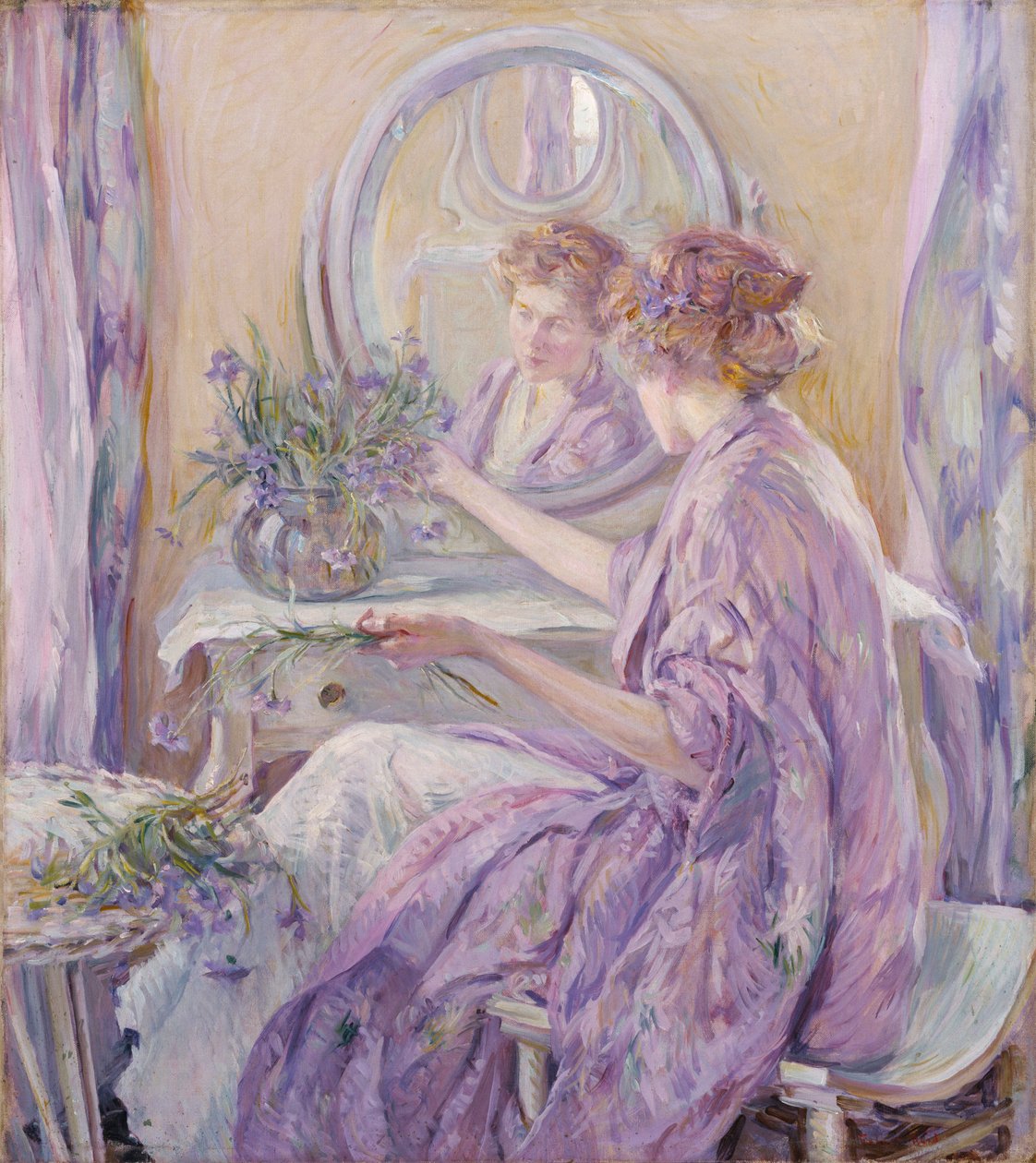 Den violette kimono, ca. 1910. af Robert Reid