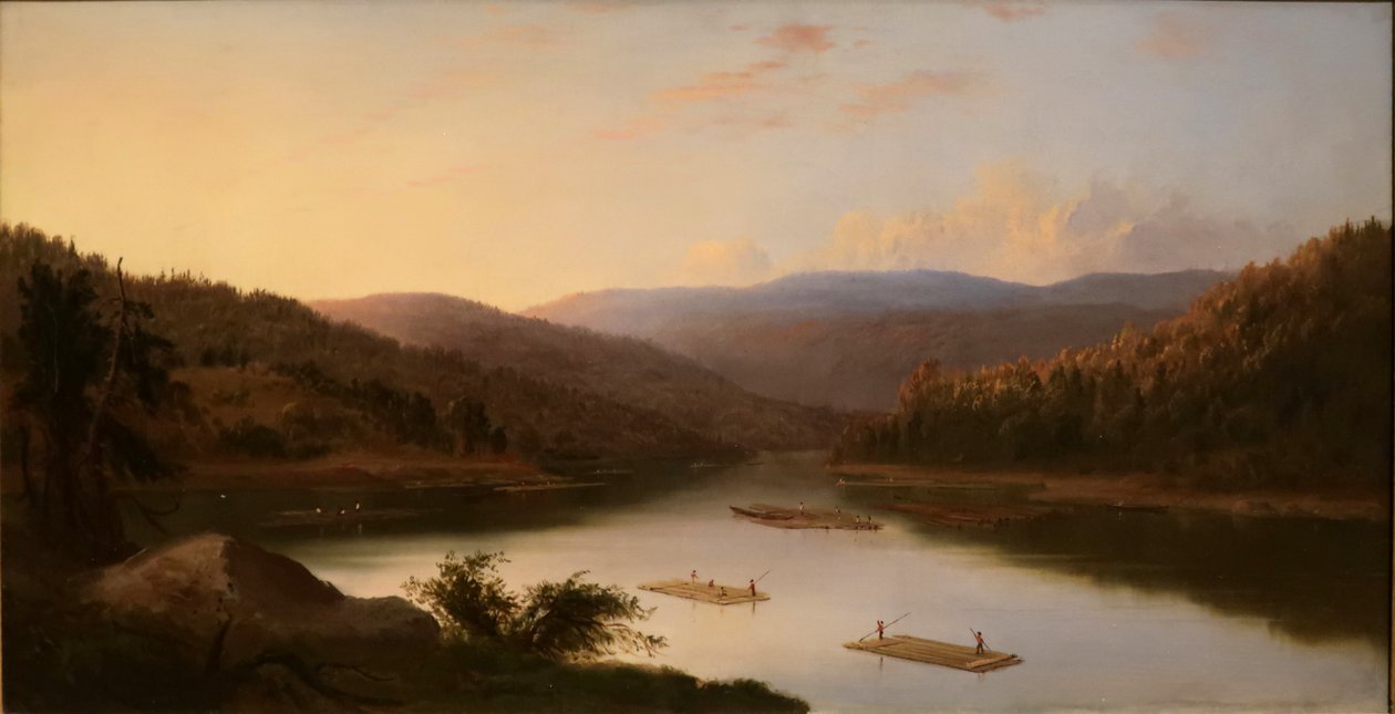 Flade bådmænd af Robert Seldon Duncanson