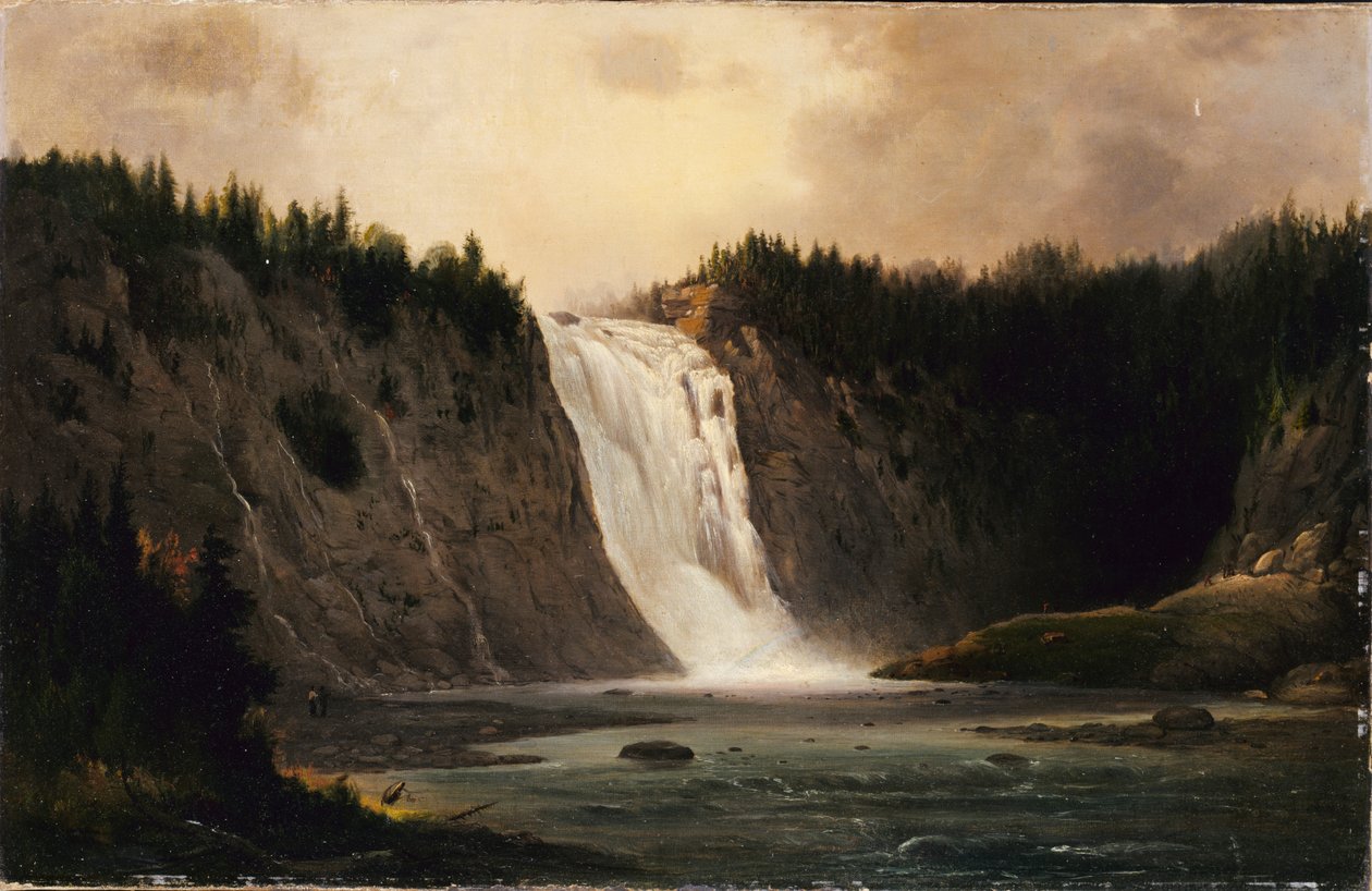 Vandfald på Mont-Morency, 1864. af Robert Seldon Duncanson