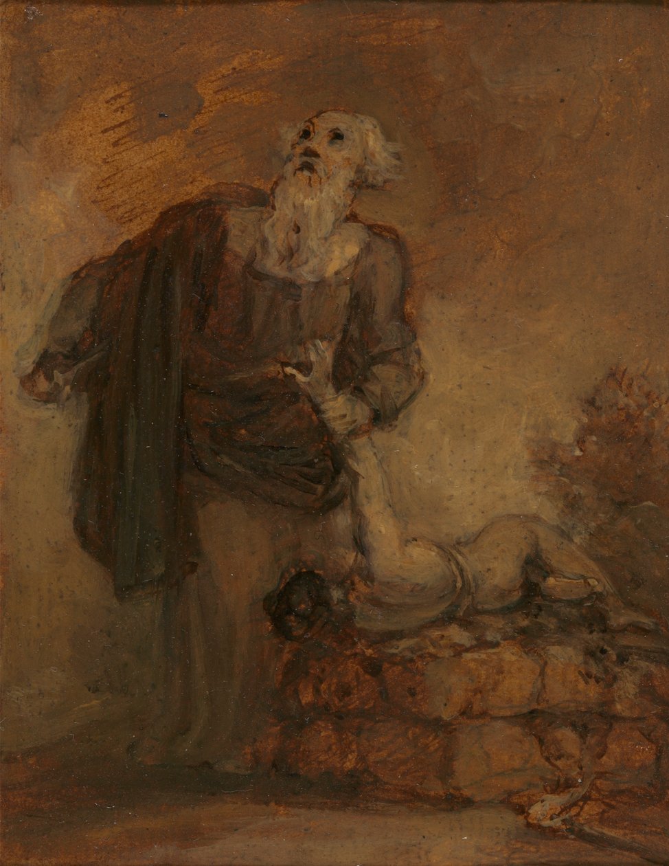 Abraham og Isak (Abraham griber Isaks arm) af Robert Smirke