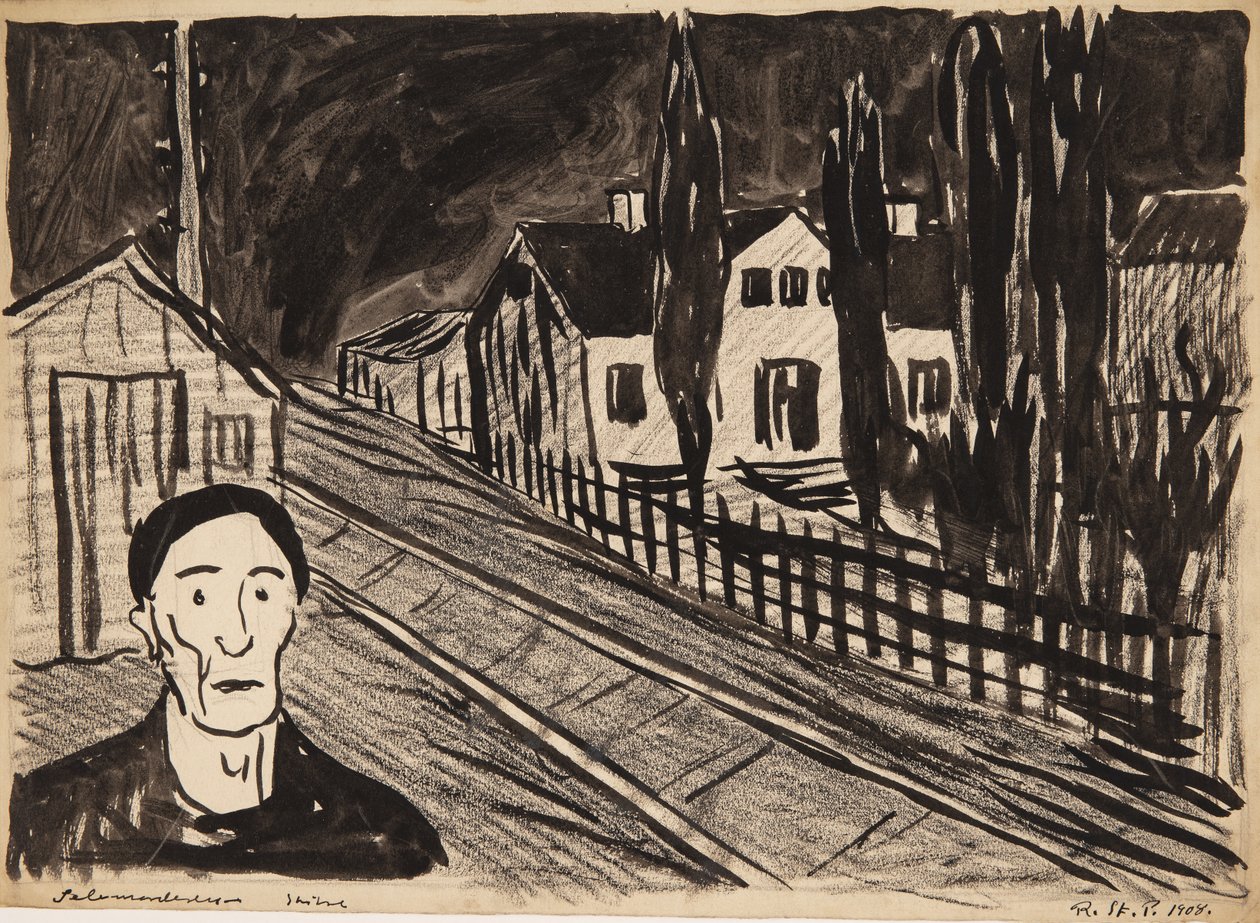 Selvmorderen. Skitse af Robert Storm Petersen