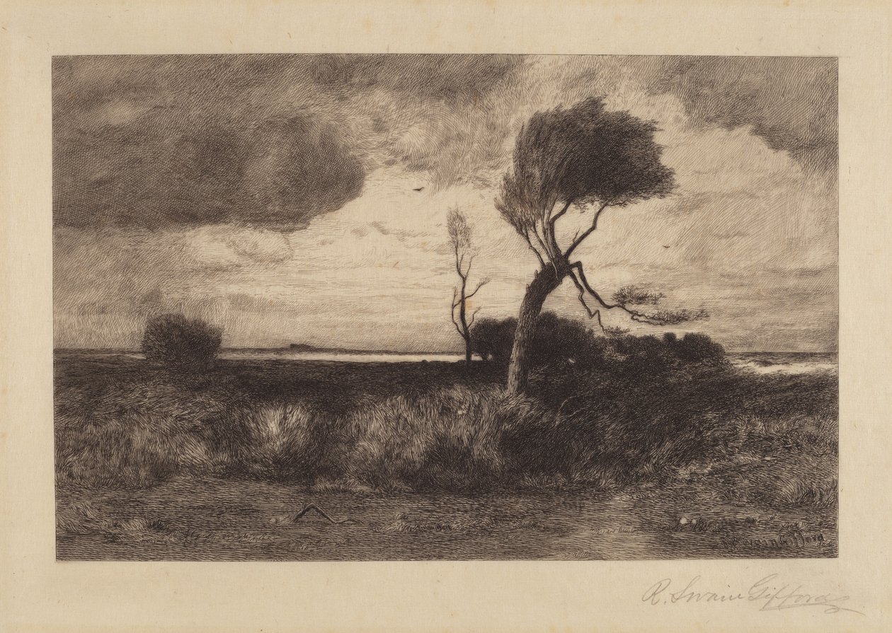 Nær kysten [stor plade] af Robert Swain Gifford