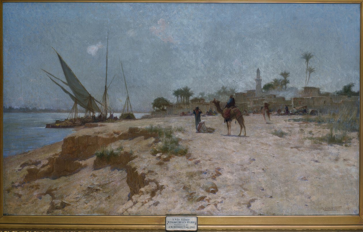 Landsbyen ved Nilen af Robert Talbot Kelly