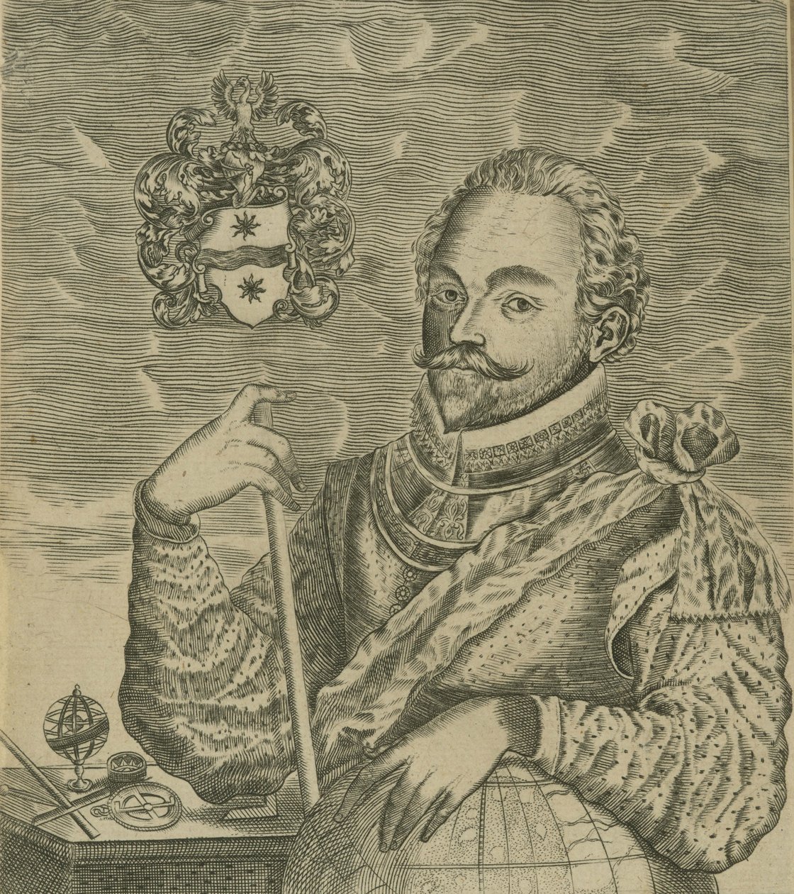 Portræt af Sir Francis Drake, 1628. af Robert Vaughan