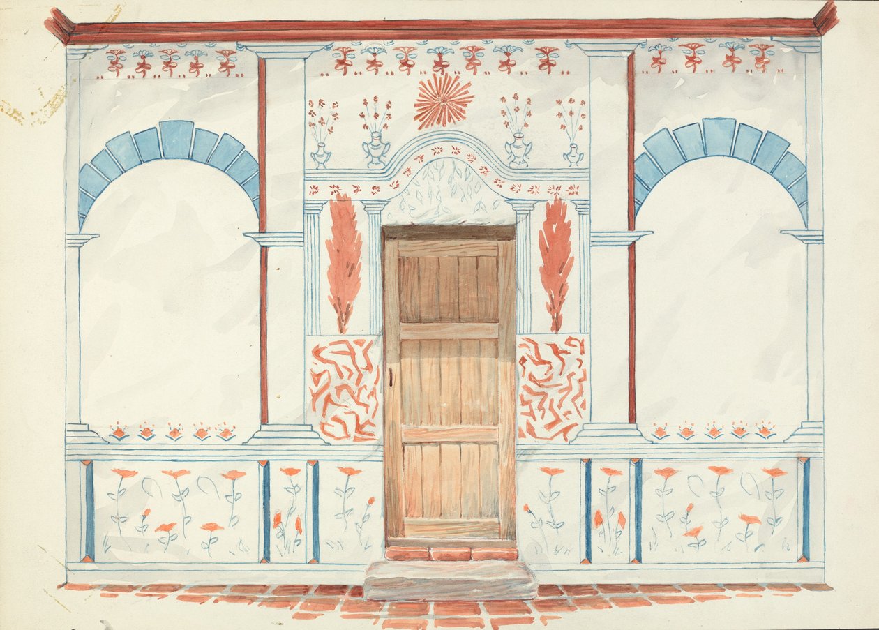 Restaureringstegning af Robert W.R. Taylor