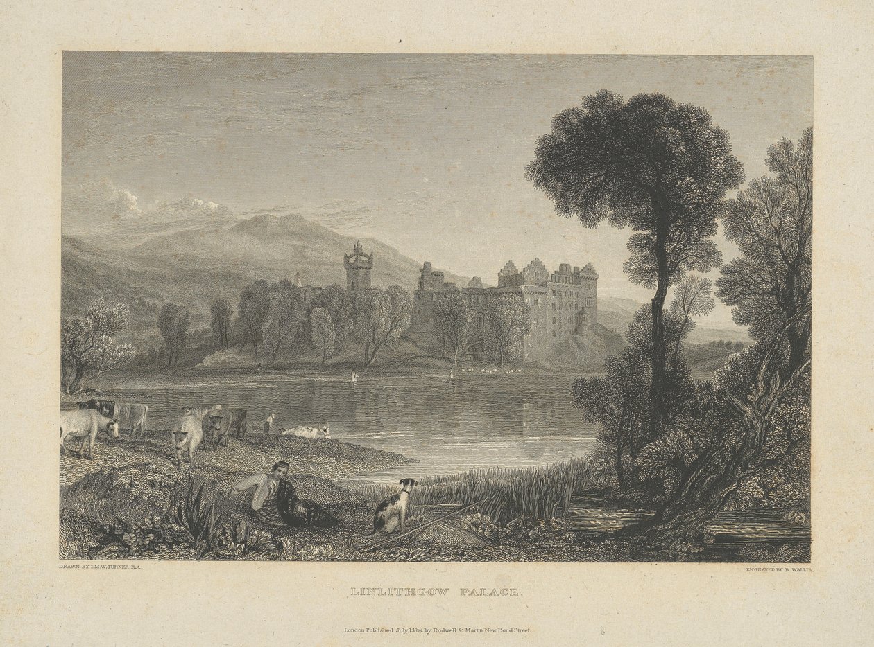Linlithgow Palace af Robert Wallis