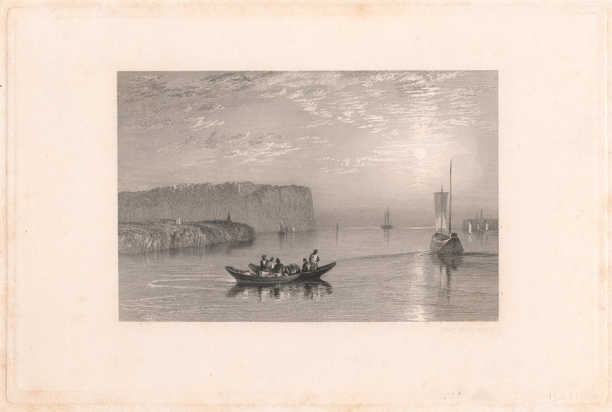 Scene på Loire af Robert Wallis