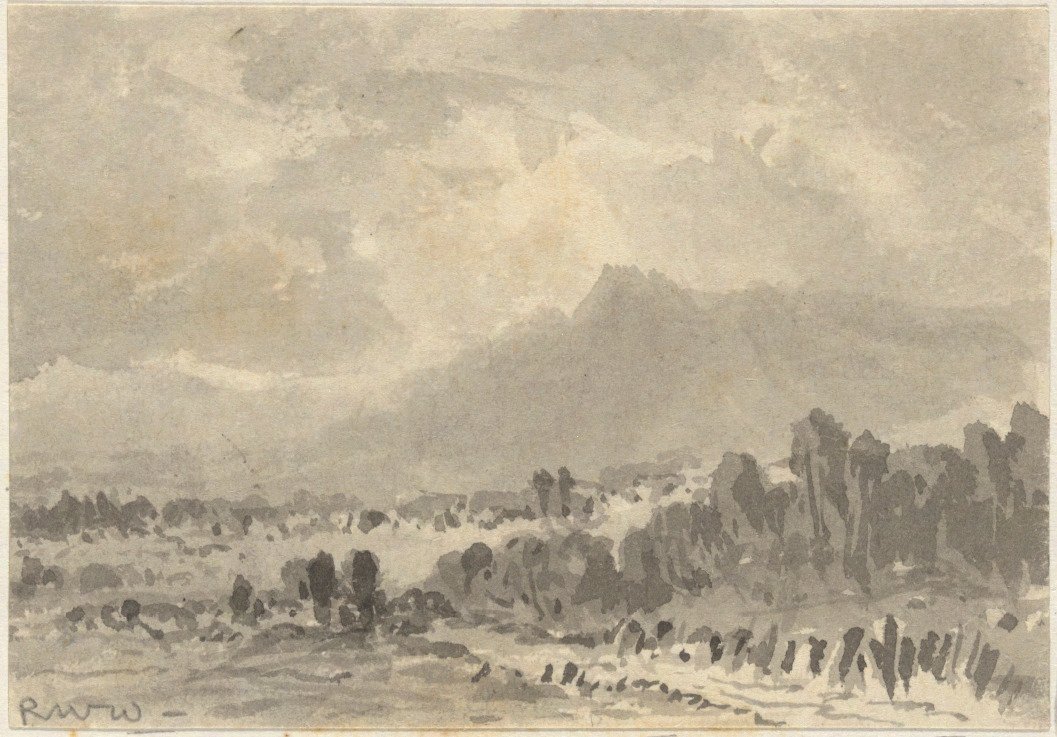 Landskab - Klipper og bjerge af Robert Walter Weir