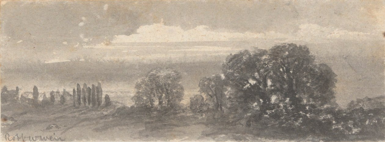 Landskab - Træer af Robert Walter Weir