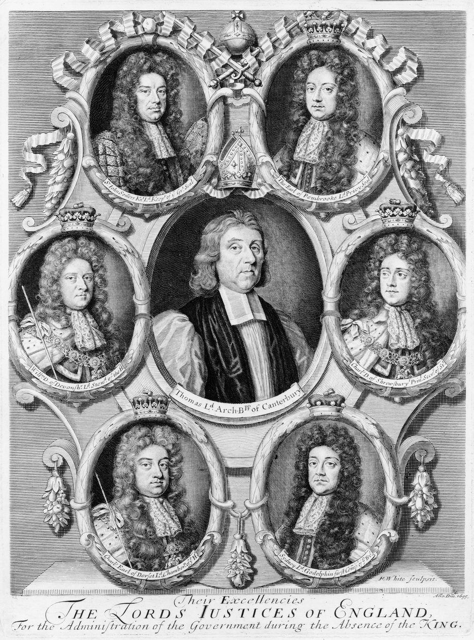 The Lord Justices of England, 1695 af Robert White
