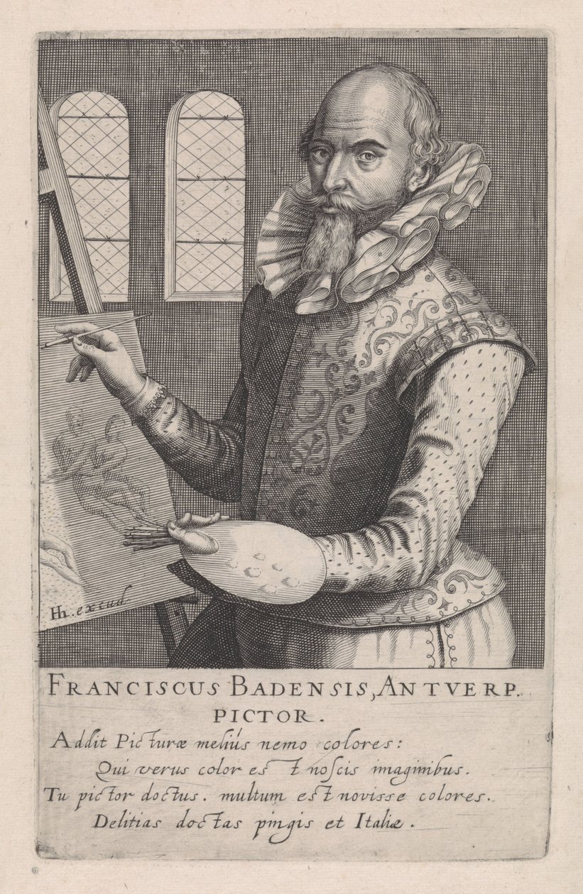 Portræt af Frans Badens af Robert Willemsz de Baudous