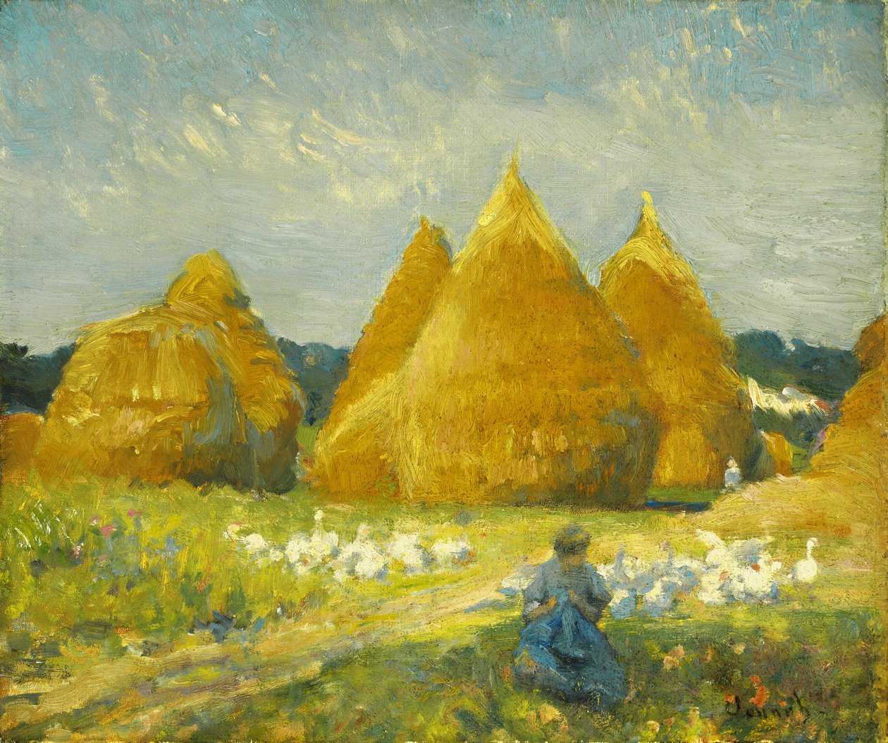 Indsamling af gæs af Robert William Vonnoh