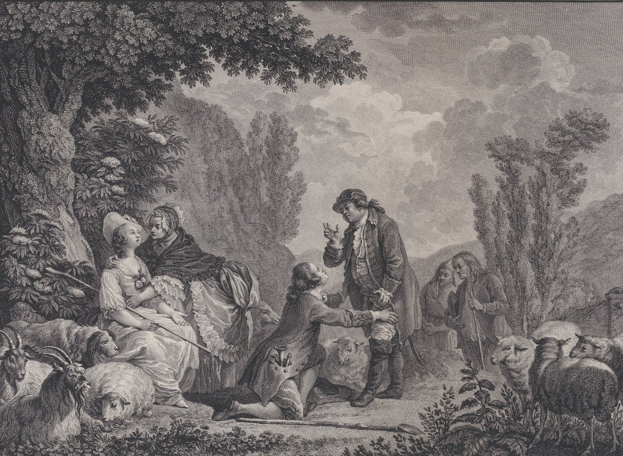 Anerkendelsen af ​​Fonrose, 1786. af Robert de Launay
