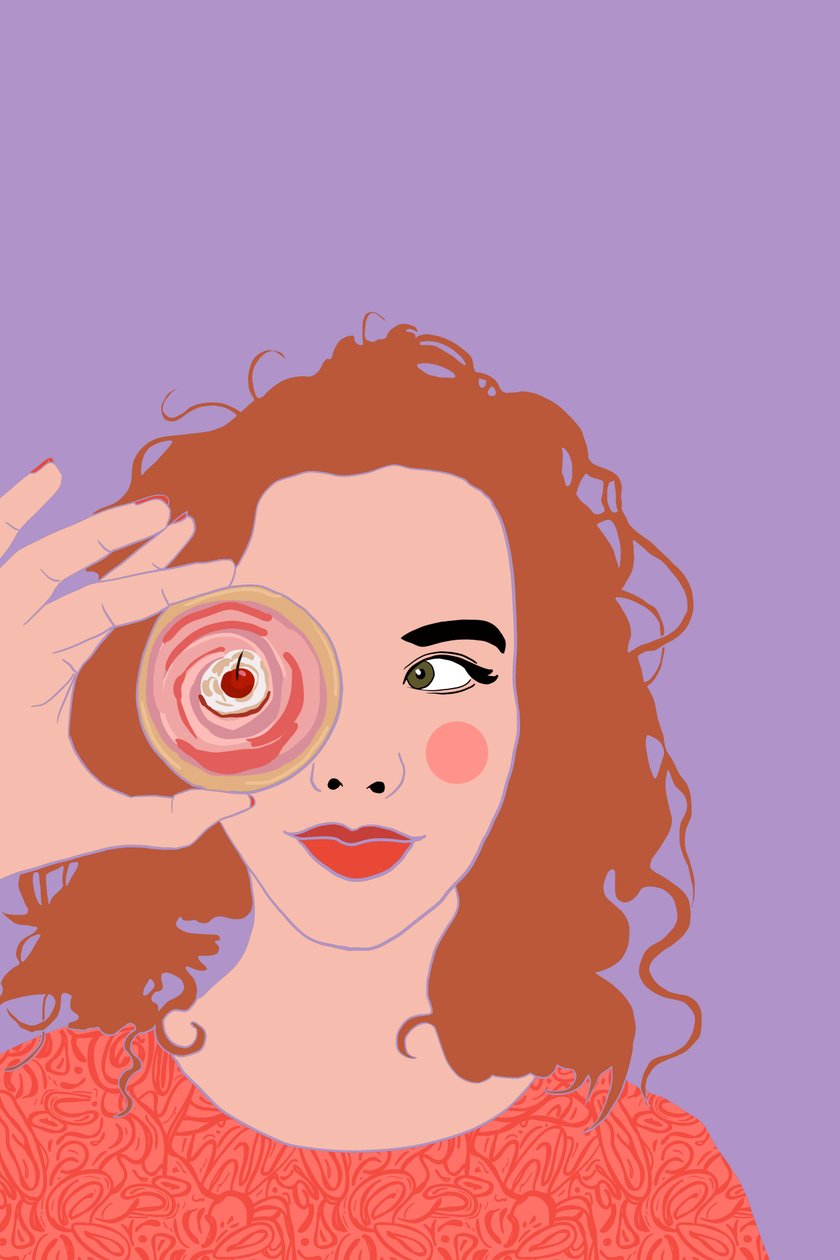 Cupcake Face, 2022 (digital) af Roberta Murray